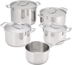 JUDGE Essentials 9 darabos edénykészlet, 18/10 rozsdamentes acél, 16/18/20/24 cm, ezüst