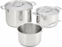 JUDGE Essentials 5 darabos edénykészlet, 18/10 rozsdamentes acél, 18/20/24 cm, ezüst