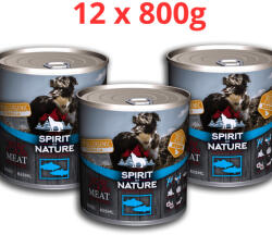 Spirit of Nature Dog konzerv Tonhallal és lazaccal 12x800gr