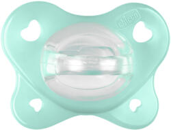 CHICCO Physio Dual Soft szilikon cumi, semleges, 0-2 hó, 1 db