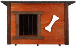 SPRINGOS Szigetelt fa kutyaház M-es méretben