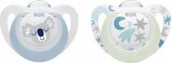 Nuk Star Night&Day szilikon játszó- és altatócumi 0-6 hó 2 db (fiú) (10175287) (10175287)