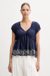 Benetton blúz pamutból - sötétkék L