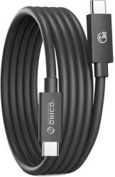 ORICO USB-C - USB-C USB4 Thunderbolt5 Kábel - 2m 240W 80Gbps - Fekete (ORICO-TBZ5-20-BK-BP)