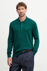 Tommy Hilfiger pulóver kasmír keverékből - türkiz L - answear - 37 990 Ft