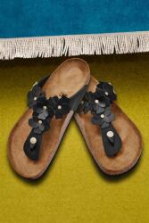 Birkenstock Кожени джапанки Gizeh Flowers (1026719)