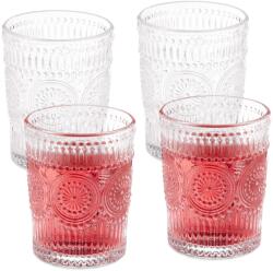 Relaxdays Pahare de băut vintage Relaxdays, set de 4, 300 ml (10074770) Pahar
