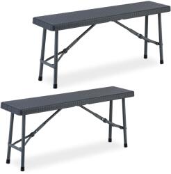 Relaxdays Set Relaxdays de 2 bănci de bere 102 cm (10109520)