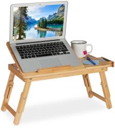 Relaxdays Masă pliabilă pentru laptop Relaxdays din bambus (10071295) Suport laptop
