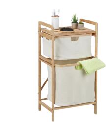 Relaxdays Coș de rufe Relaxdays din bambus cu 2 compartimente (10077474)