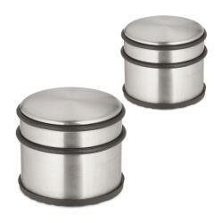 Relaxdays Opritor de ușă din oțel inoxidabil Relaxdays, set de 2 (10084956)