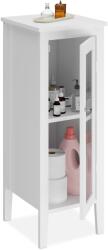 Relaxdays Dulap de baie Relaxdays alb cu 2 rafturi (10117325)