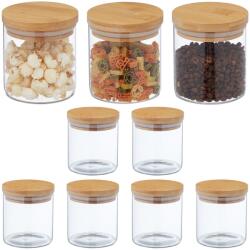 Relaxdays Set de 9 borcane Relaxdays cu capac, 500 ml (10074690)
