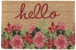 Relaxdays Covoraș de ușă Relaxdays cu nucă de cocos Hello (10077288) Covor