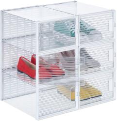 Relaxdays Set de 6 cutii de pantofi complet transparente Relaxdays (10098436)