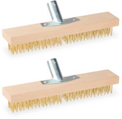 Relaxdays Mătură de sârmă Relaxdays cu peri de oțel, set de 2 (10107968)