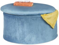 Relaxdays Otoman rotund cu spațiu de depozitare (10068232)