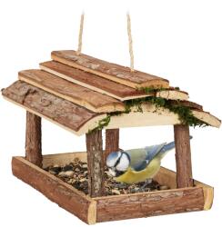 Relaxdays Hrănitoare pentru păsări Relaxdays cu scoarță (10071123)
