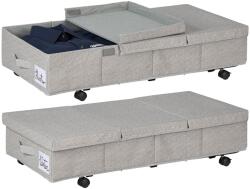 Relaxdays Unitate de depozitare sub pat cu roți, set de 2 (10114355)