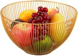 Relaxdays Bol metalic auriu pentru fructe Relaxdays (10085166)