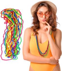 Relaxdays Colier cu mărgele neon colorate Relaxdays, set de 30 (10097382)