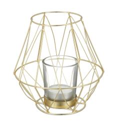 Relaxdays Suport pentru lumânări tip pastilă geometric Relaxdays (10073992)