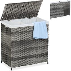 Relaxdays Coș de rufe Relaxdays, aspect ratan, 110 l (10114179)