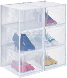 Relaxdays Cutii de pantofi Relaxdays, pachet de 6 (10098310)