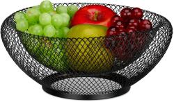 Relaxdays Bol metalic cu pereți dubli pentru fructe Relaxdays (10085374)