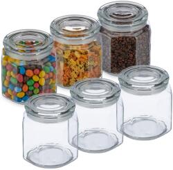 Relaxdays Set de 6 borcane Relaxdays cu capac, 1300 ml (10088667)