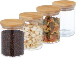 Relaxdays Set de 4 borcane Relaxdays cu capac, 750 ml (10074493)