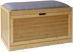 Relaxdays Bancă pentru pantofi tapițată din bambus Relaxdays (10121786) Pantofar