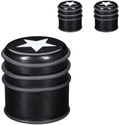 Relaxdays Set de 3 dopuri de ușă Relaxdays cu motiv stea (10093924)
