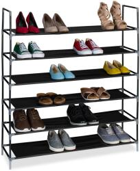 Relaxdays Suport pantofi Relaxdays cu rafturi din material textil, 1 m (10106820) Pantofar