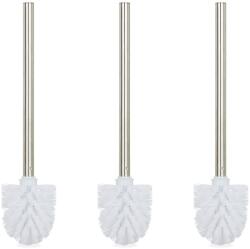 Relaxdays Set perie de toaletă Relaxdays, 3 piese, alb (10078730)