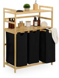 Relaxdays Coș de rufe Relaxdays cu 2 rafturi (10116184)