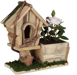 Relaxdays Jardinieră Relaxdays cu căsuță pentru păsări (10067128)