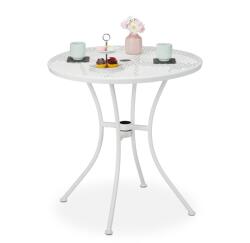 Relaxdays Masă de grădină Relaxdays cu orificiu pentru umbrelă (10076031)