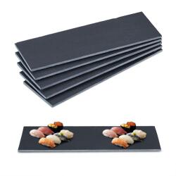 Relaxdays Set Relaxdays de 6 farfurii ardezie 30 x 10 cm (10096126) Tava