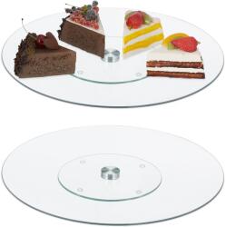 Relaxdays Suport rotativ pentru tort Relaxdays, set de 2 (10086512) Tava