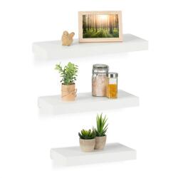 Relaxdays Raft de perete Relaxdays, set de 3 (10084461) Raft