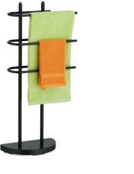 Relaxdays Suport prosoape negru Relaxdays cu 3 bare (10083763)