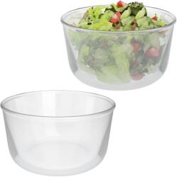 Relaxdays Boluri de salată din sticlă Relaxdays, set de 2 (10115350) Castron