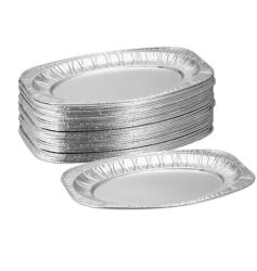 Relaxdays Set de farfurii de servire din aluminiu Relaxdays, 40 de bucăți (10107282) Tava