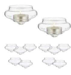 Relaxdays Set de 12 lampioane plutitoare Relaxdays (10091165) Pahar