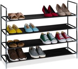 Relaxdays Suport pantofi Relaxdays cu rafturi din material textil, 1 m (10106836) Pantofar