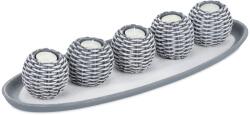Relaxdays Lumânare decorativă Relaxdays cu 5 suporturi pentru lumânări tip pastilă (10099982)