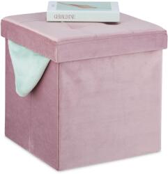 Relaxdays Scaun Relaxdays din catifea roz (10103450)