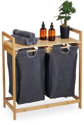 Relaxdays Coș de rufe Relaxdays cu 2 compartimente (10092864)