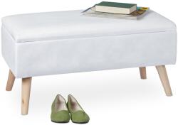 Relaxdays Bancă Relaxdays din catifea cu spațiu de depozitare (10061034) Pantofar